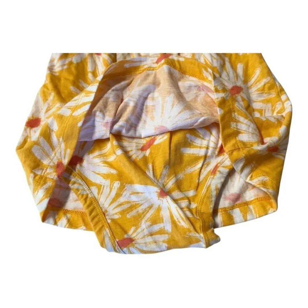 Carters Baby Girl Skirted Rompers Set of 2~Sz 18M~Yellow Floral/Pink Fade L15 02